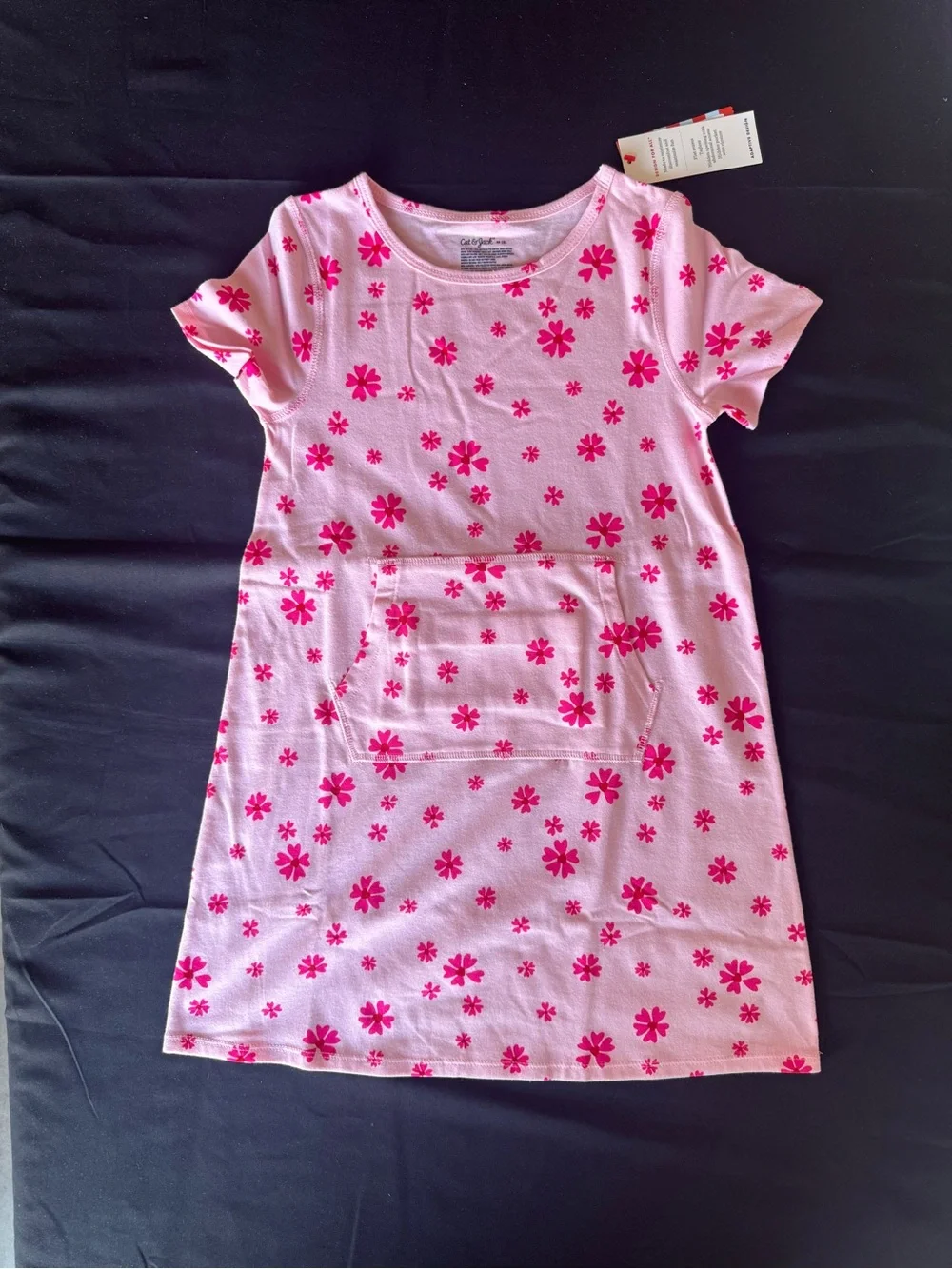 NWT Cat & Jack Girls 2-Pack Adaptive Pocket Short Sleeve Dresses
